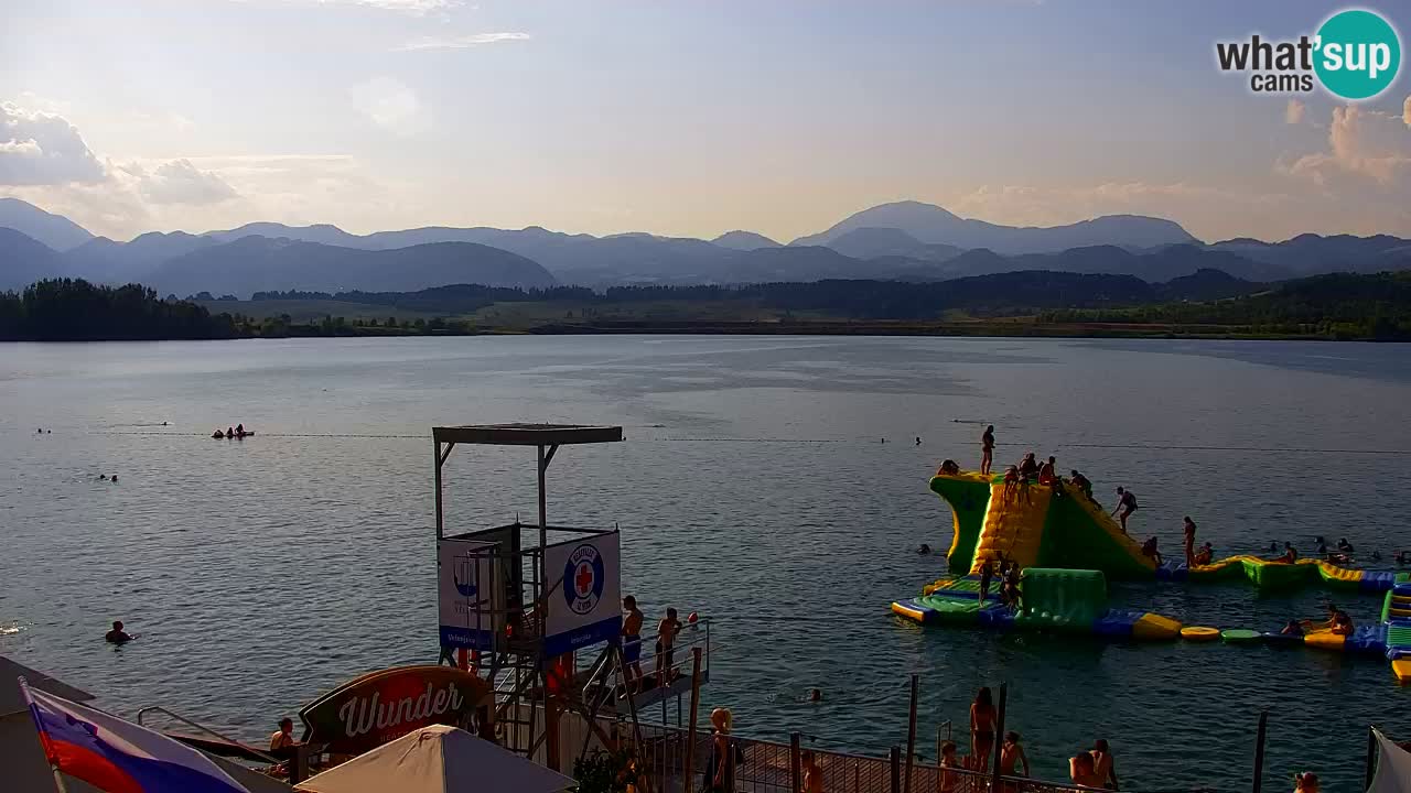 Webcam lago Velenje – Vista en directo desde Velenje Beach