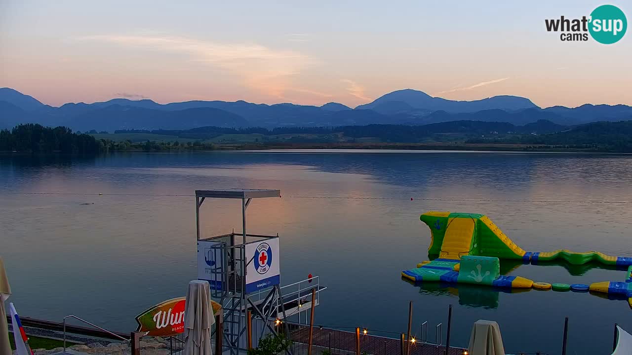 Webcam lago Velenje – Vista en directo desde Velenje Beach