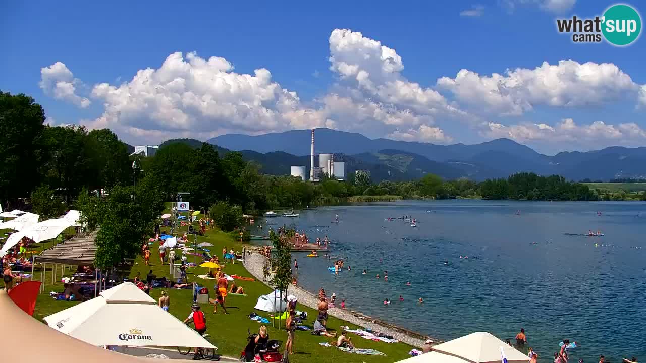 Webcam Lago di Velenje – Spiaggia di Velenje in diretta