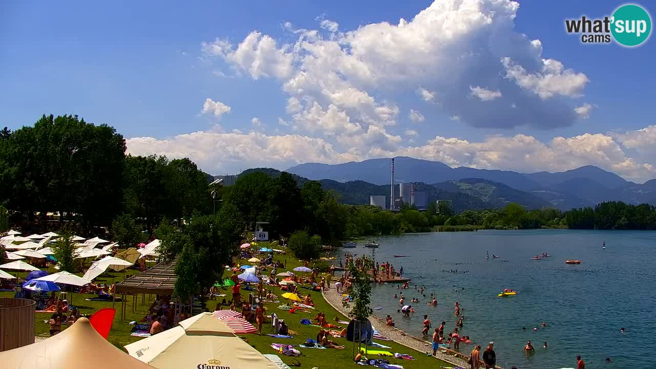 Webcam lago Velenje – Vista en directo desde Velenje Beach