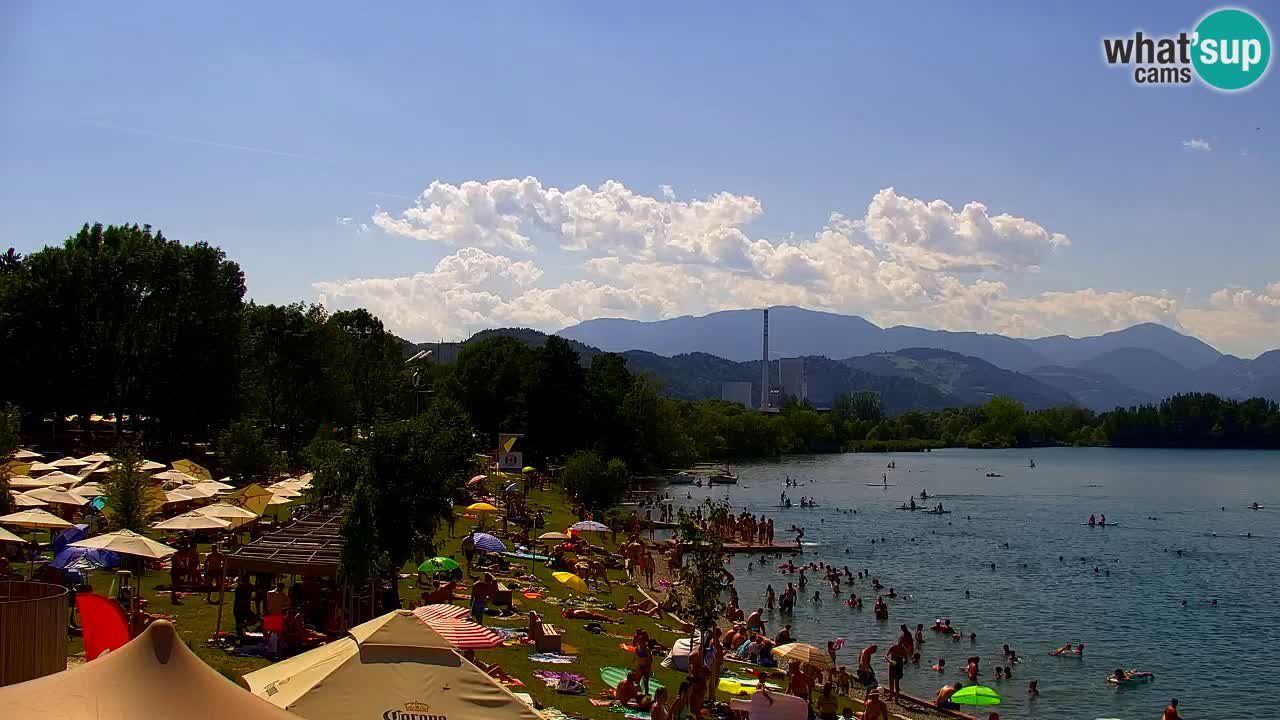 Webcam lago Velenje – Vista en directo desde Velenje Beach