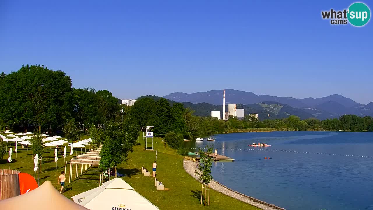 Webcam lac de Velenje – Vue en direct depuis Velenje Beach