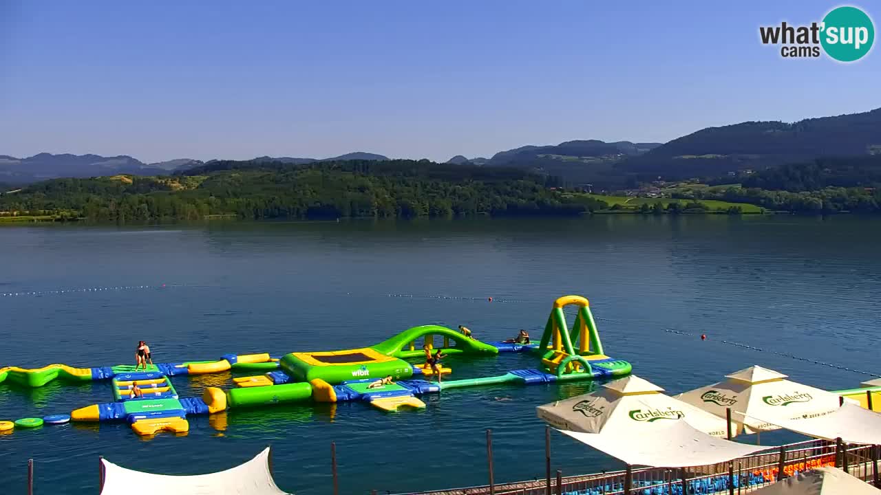 Webcam lago Velenje – Vista en directo desde Velenje Beach