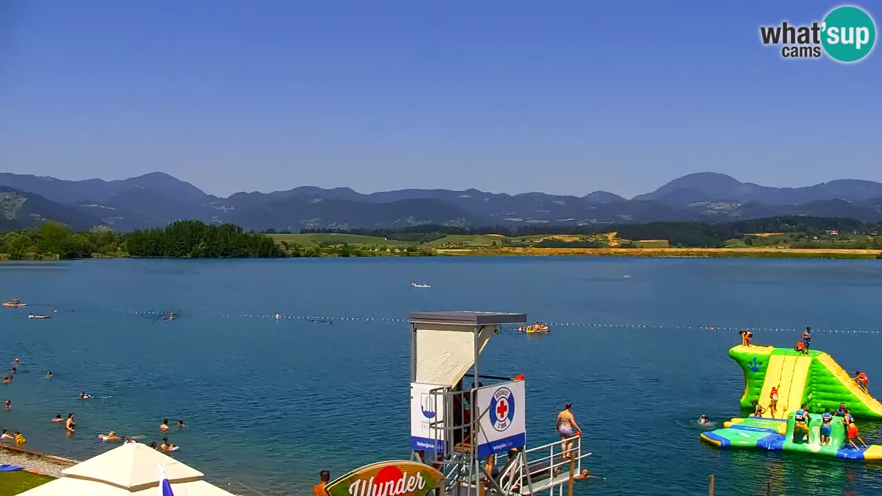 Webcam Lago di Velenje – Spiaggia di Velenje in diretta