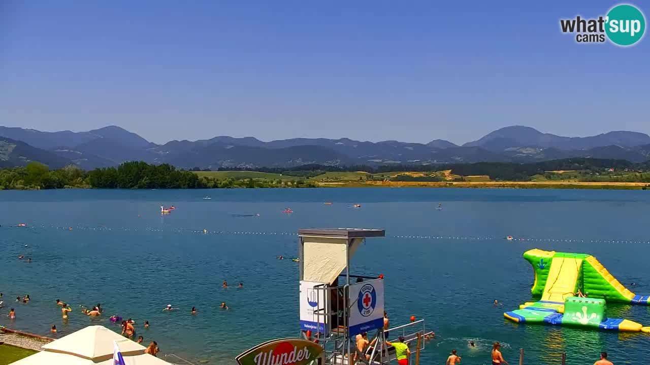 Web kamera Velenjsko jezero – Plaža Velenje uživo