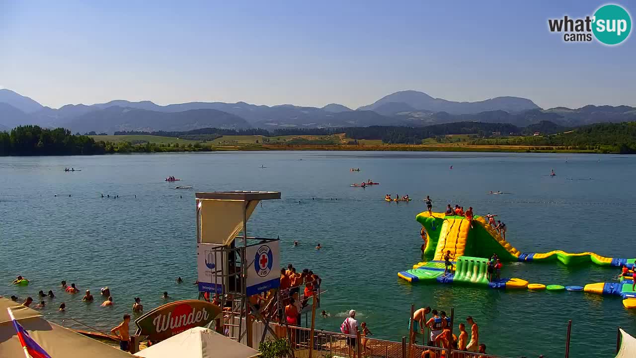 Webcam lac de Velenje – Vue en direct depuis Velenje Beach