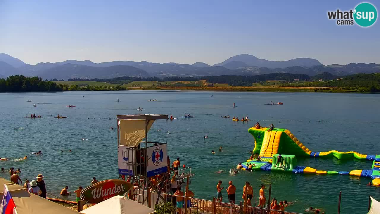 Webcam Lago di Velenje – Spiaggia di Velenje in diretta