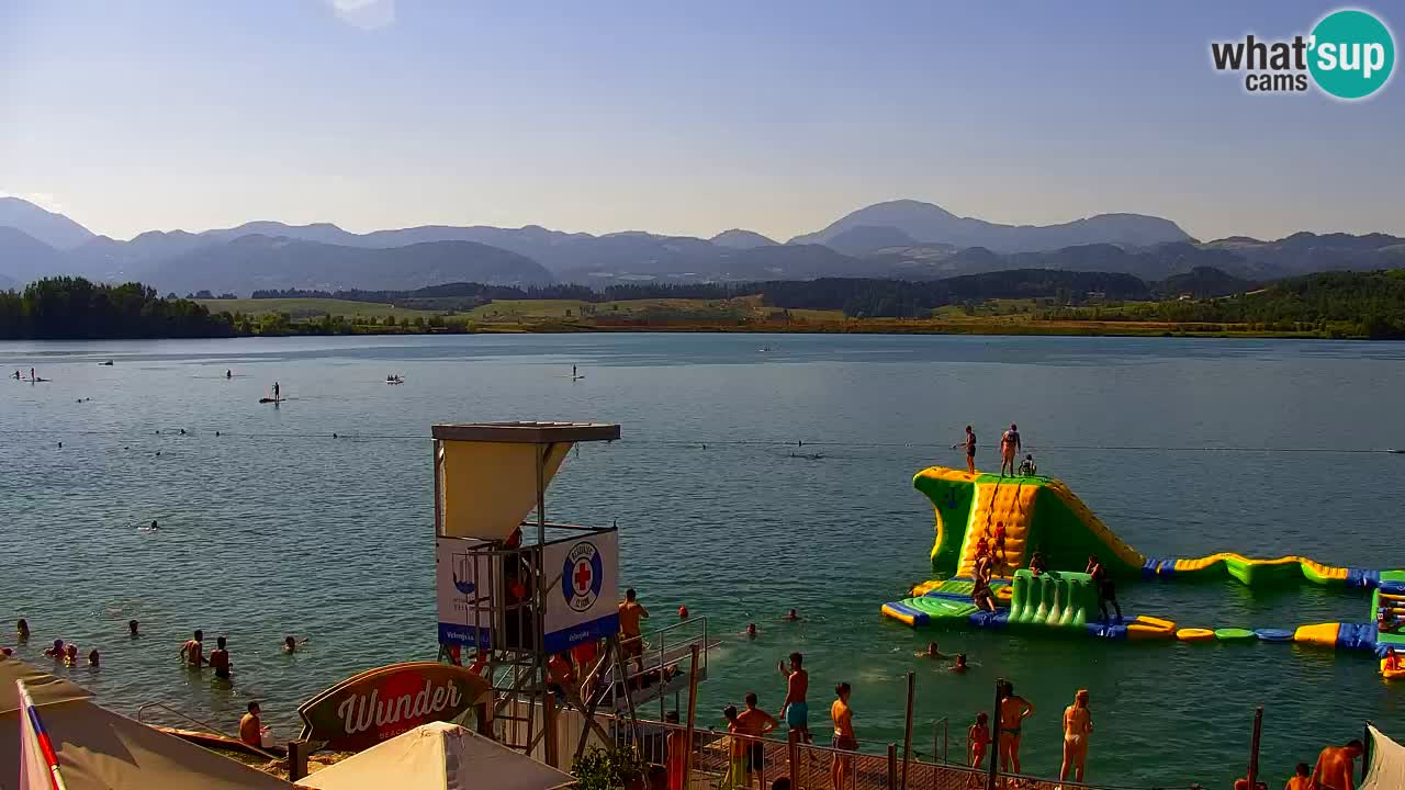 Webcam Lago di Velenje – Spiaggia di Velenje in diretta