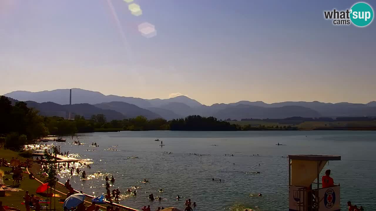 Webcam lago Velenje – Vista en directo desde Velenje Beach