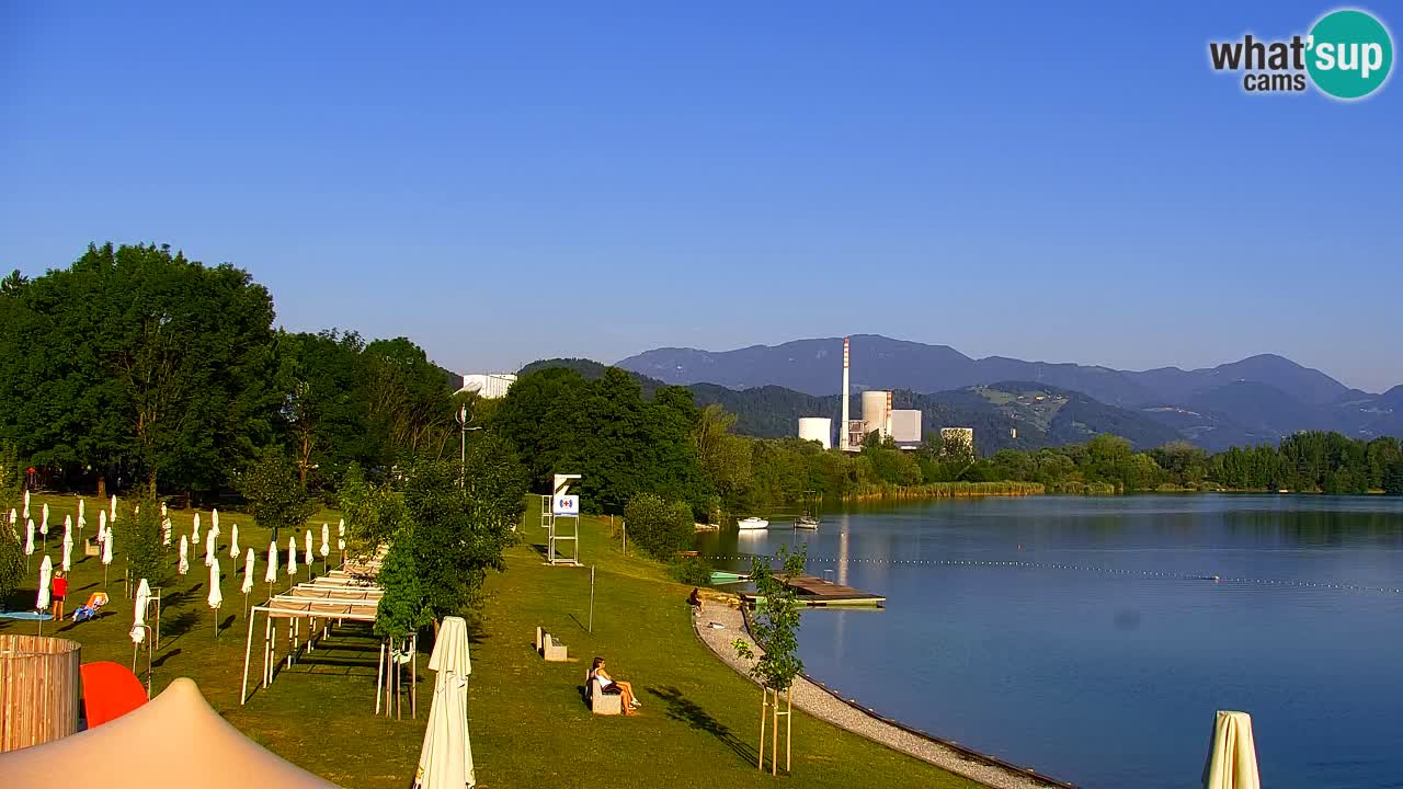 Webcam lago Velenje – Vista en directo desde Velenje Beach