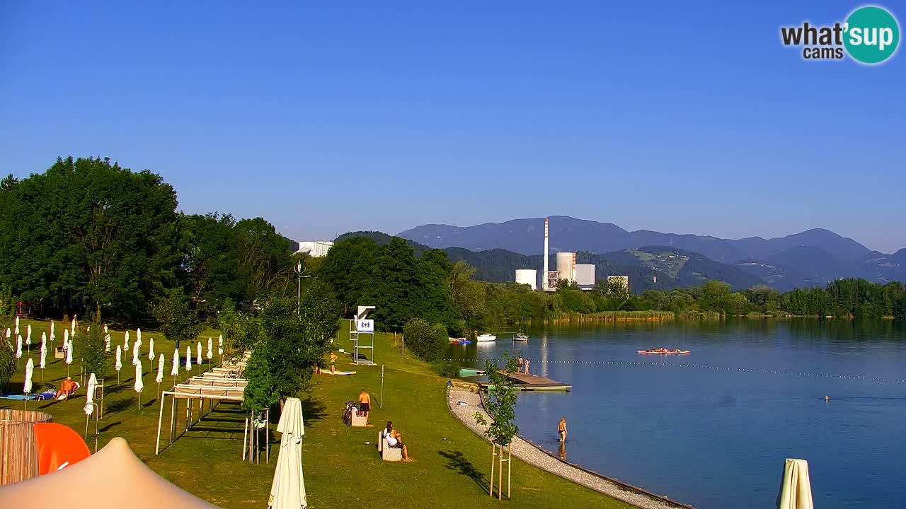 Webcam lago Velenje – Vista en directo desde Velenje Beach