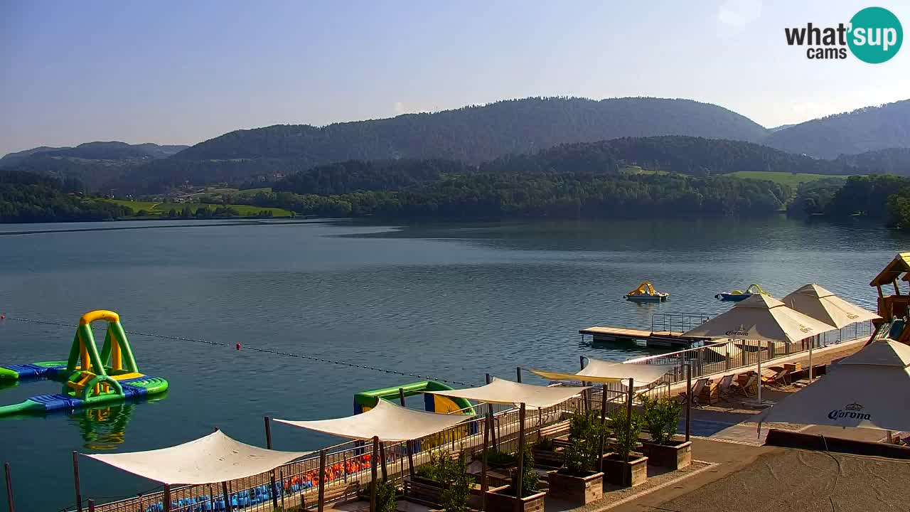 Webcam lac de Velenje – Vue en direct depuis Velenje Beach