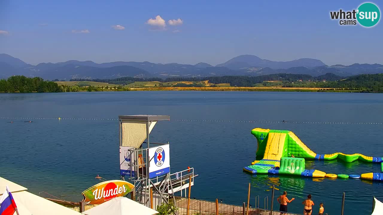Web kamera Velenjsko jezero – Plaža Velenje uživo
