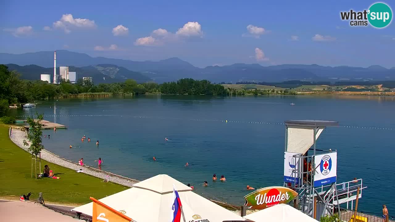 Webcam Lago di Velenje – Spiaggia di Velenje in diretta