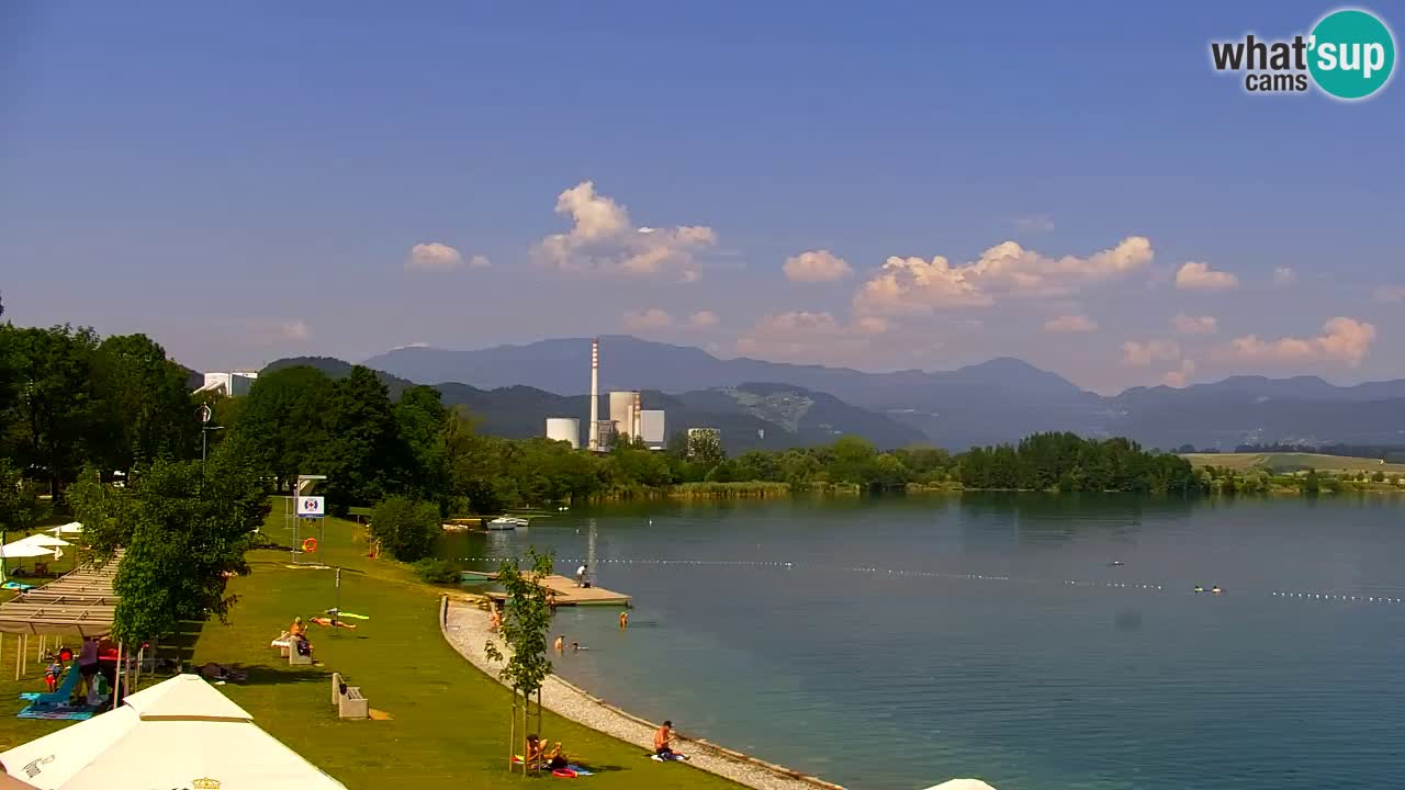 Web kamera Velenjsko jezero – Plaža Velenje uživo