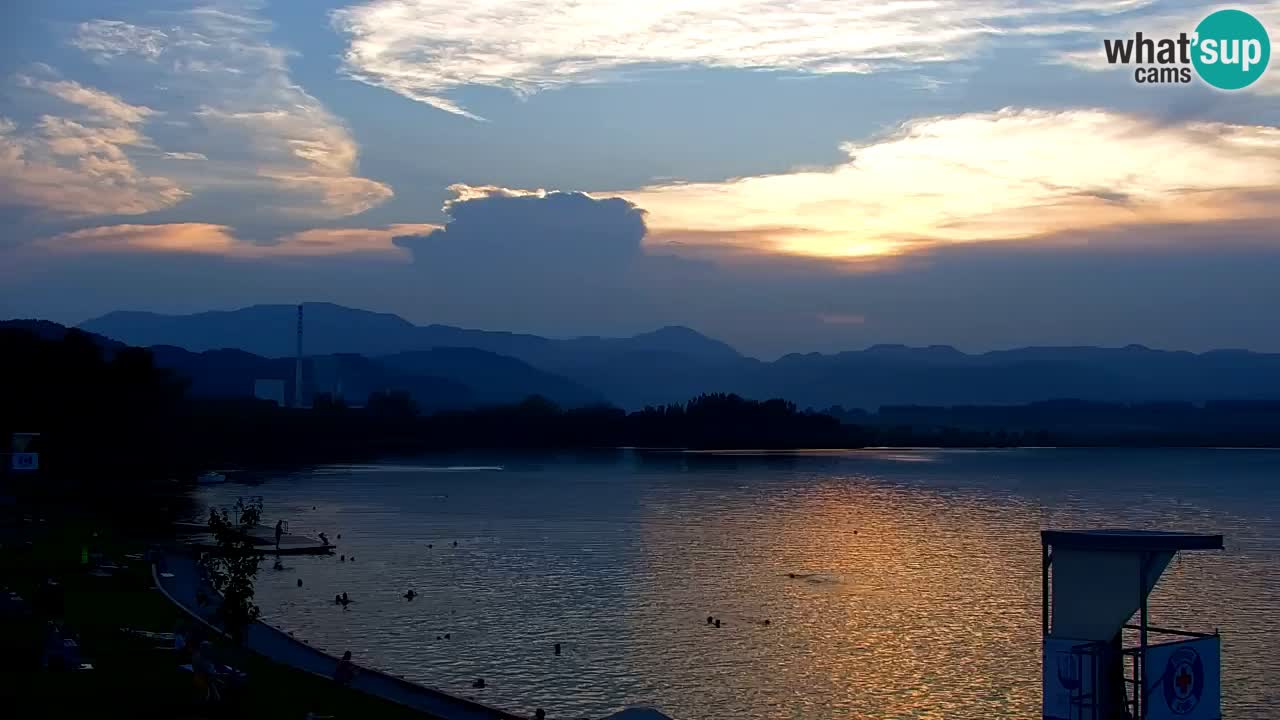 Webcam lac de Velenje – Vue en direct depuis Velenje Beach