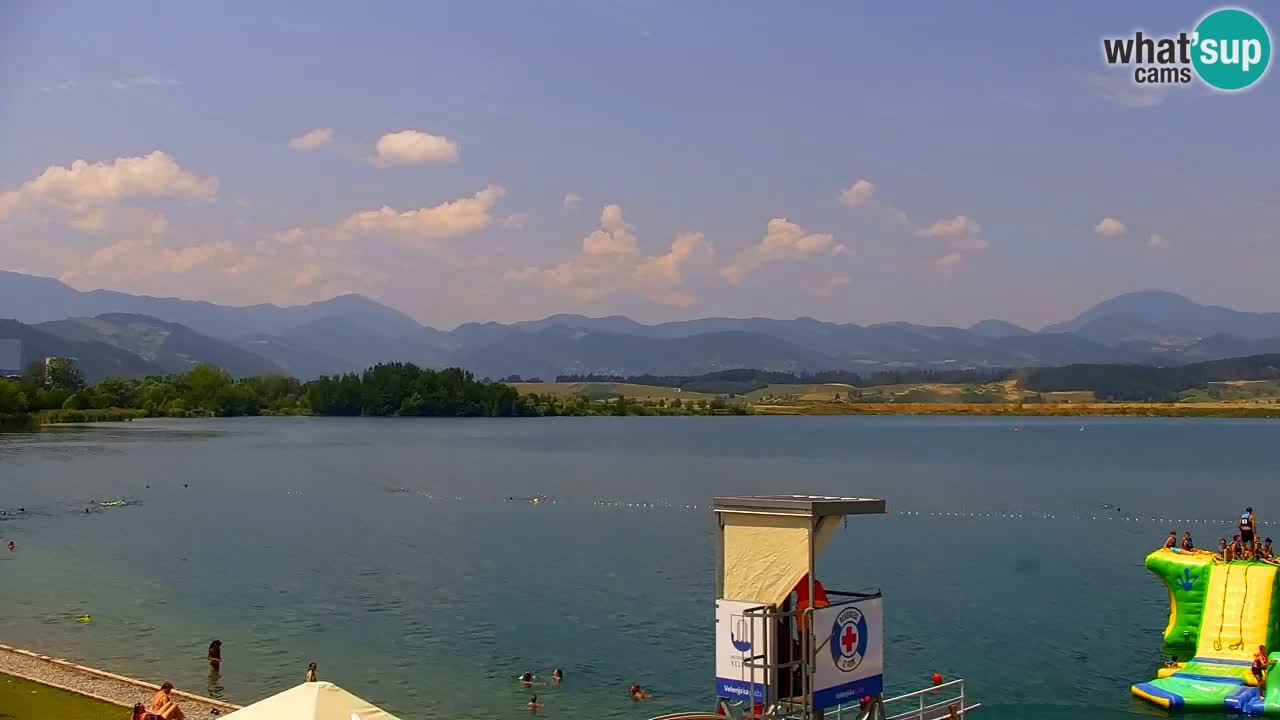 Webcam lago Velenje – Vista en directo desde Velenje Beach