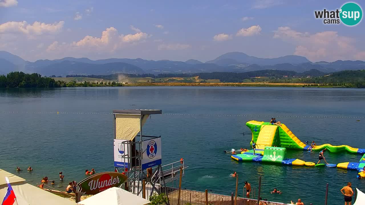Web kamera Velenjsko jezero – Plaža Velenje uživo