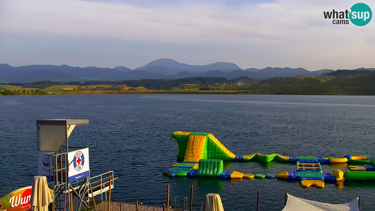 Webcam lago Velenje – Vista en directo desde Velenje Beach