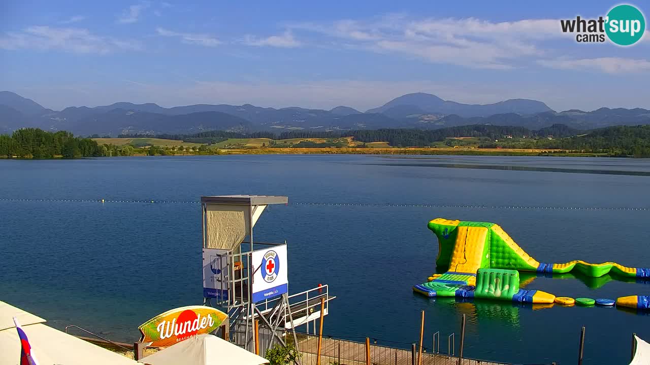 Webcam lago Velenje – Vista en directo desde Velenje Beach