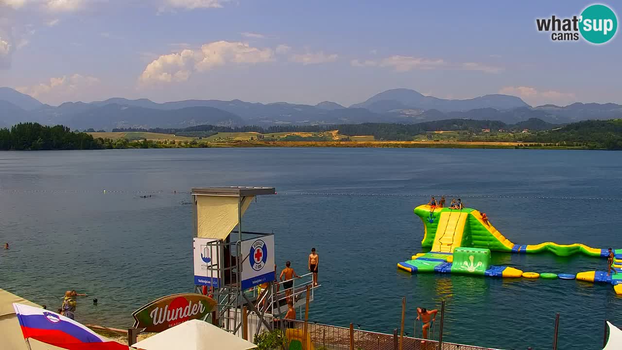 Webcam lac de Velenje – Vue en direct depuis Velenje Beach