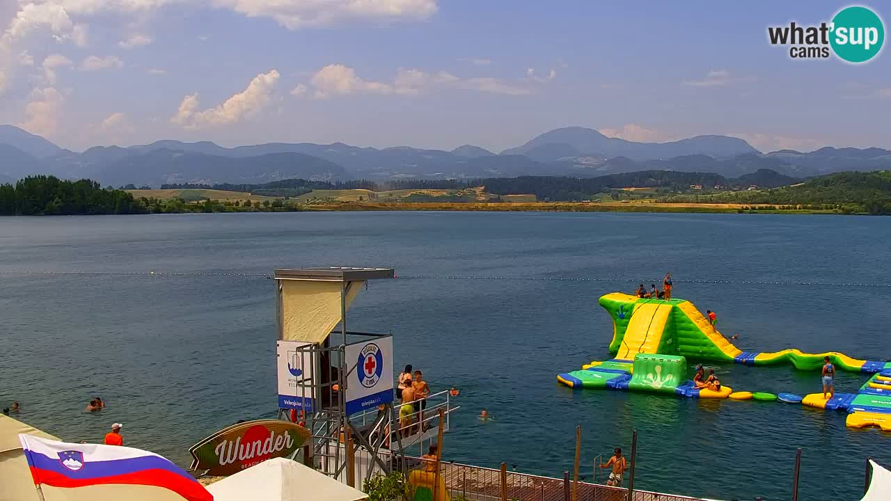 Webcam Lago di Velenje – Spiaggia di Velenje in diretta