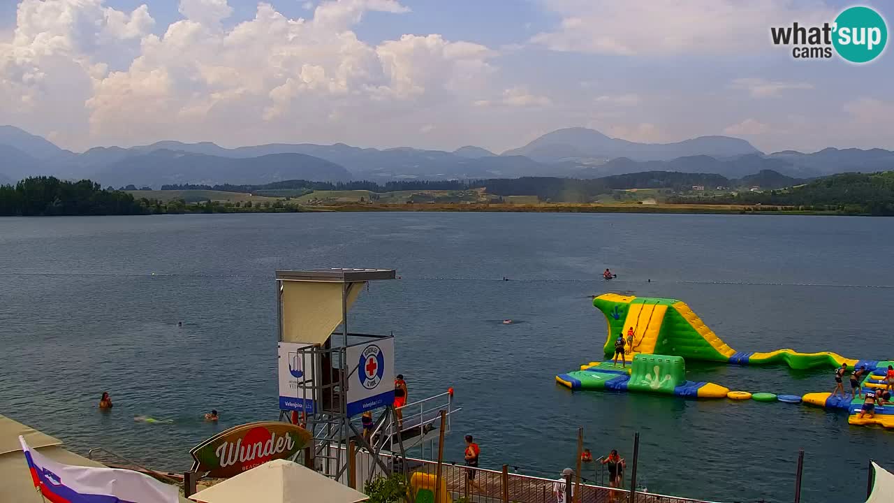 Webcam lac de Velenje – Vue en direct depuis Velenje Beach