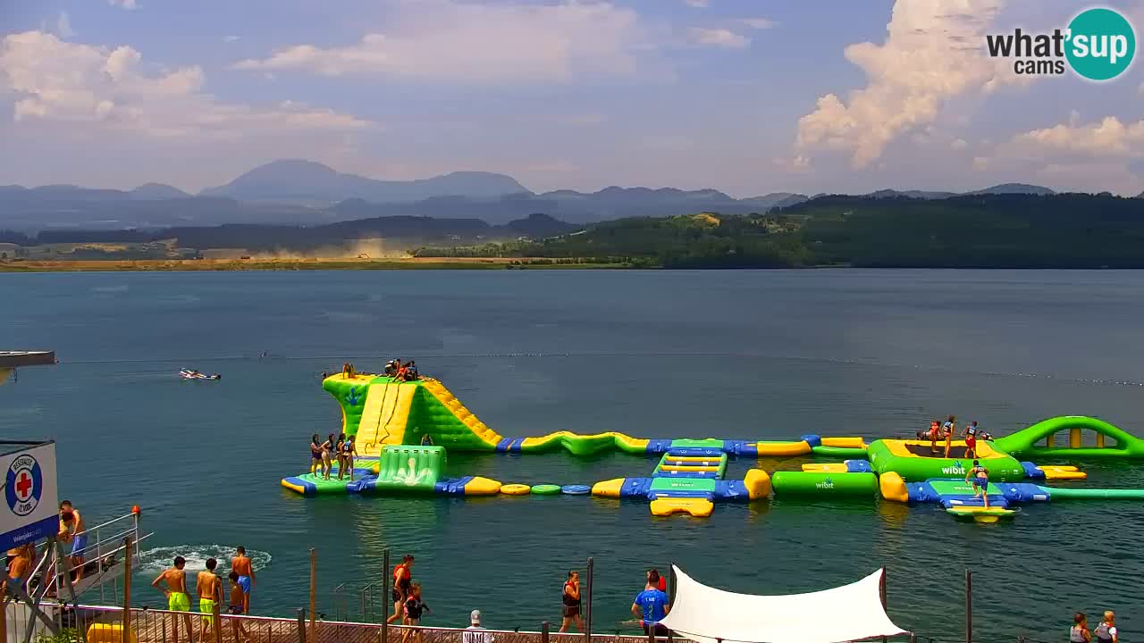 Webcam lac de Velenje – Vue en direct depuis Velenje Beach