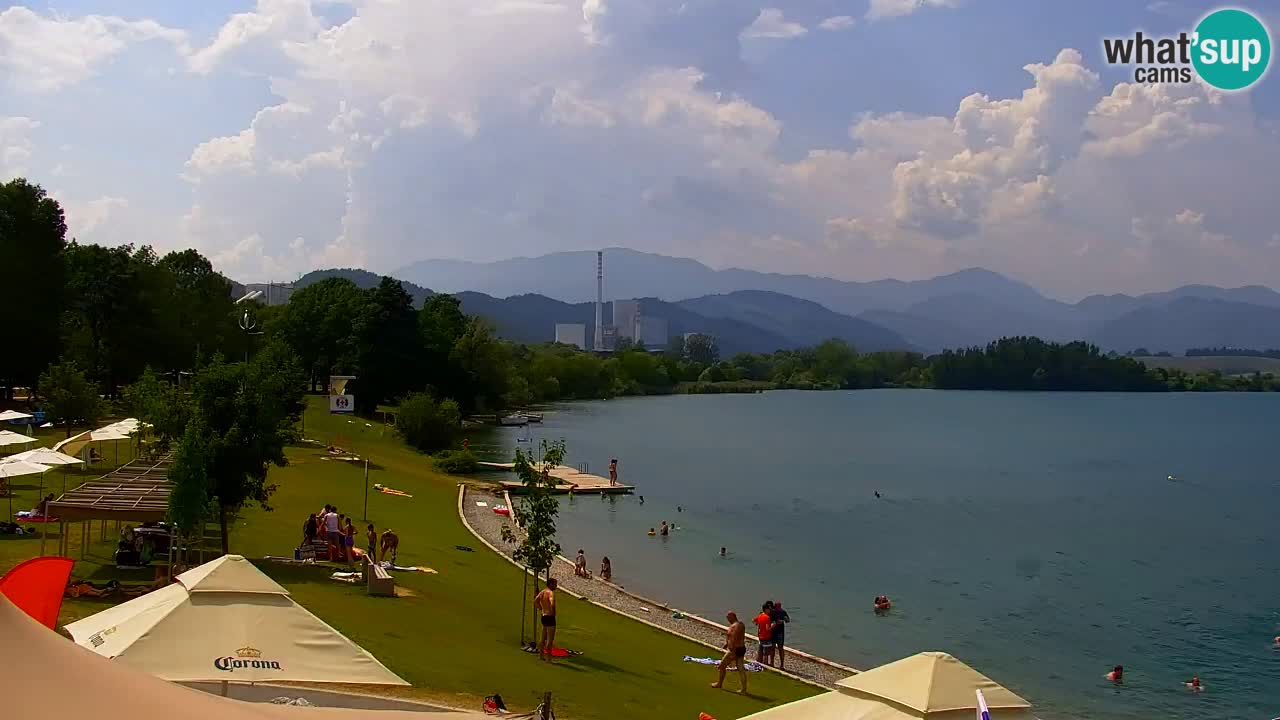 Webcam Lago di Velenje – Spiaggia di Velenje in diretta