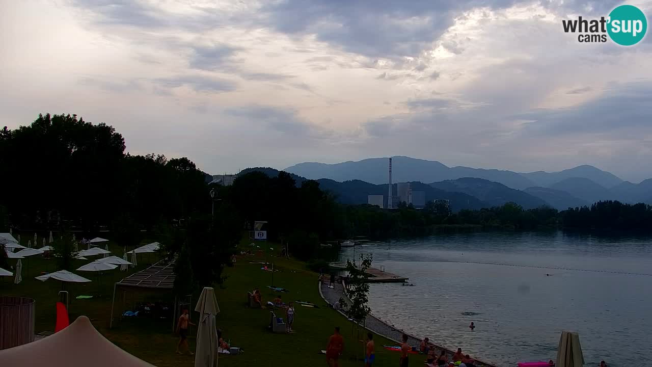 Webcam lac de Velenje – Vue en direct depuis Velenje Beach