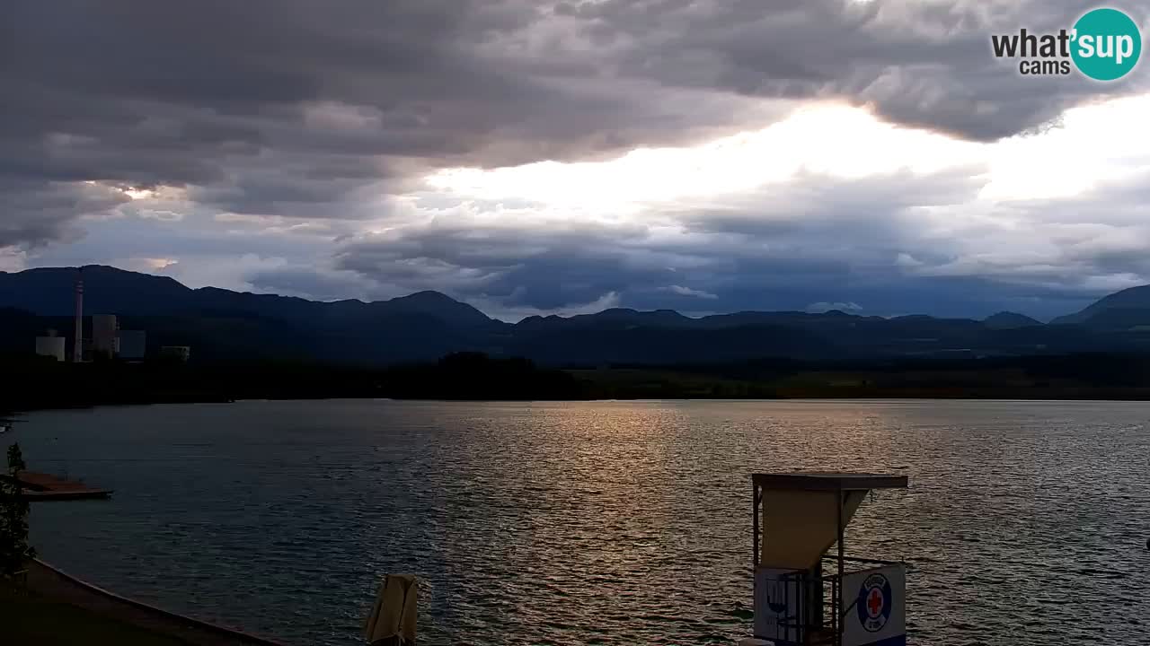 Webcam lac de Velenje – Vue en direct depuis Velenje Beach