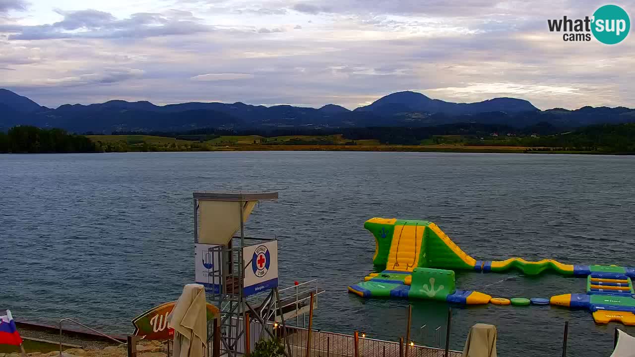 Webcam lac de Velenje – Vue en direct depuis Velenje Beach