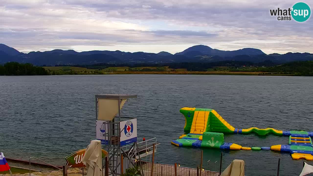 Web kamera Velenjsko jezero – Plaža Velenje uživo
