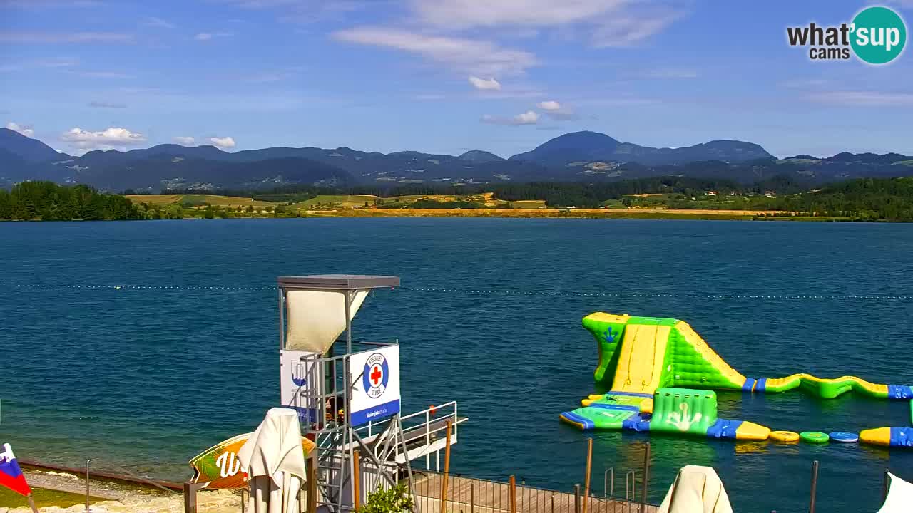 Webcam lac de Velenje – Vue en direct depuis Velenje Beach