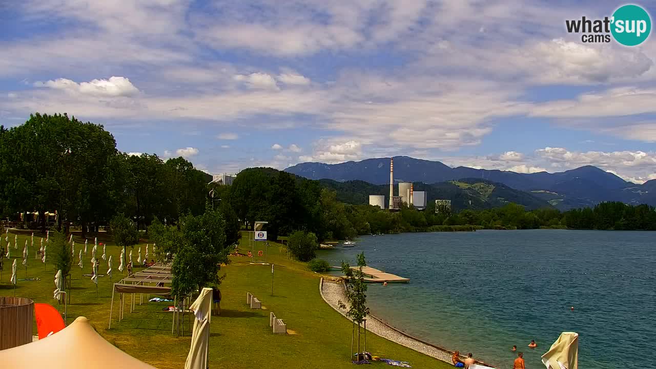 Webcam lago Velenje – Vista en directo desde Velenje Beach