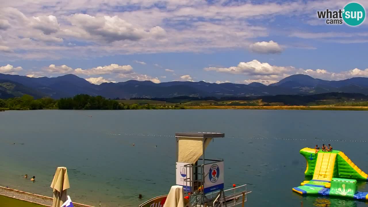Webcam lago Velenje – Vista en directo desde Velenje Beach