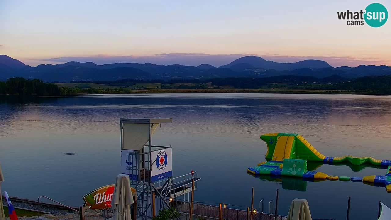 Webcam lago Velenje – Vista en directo desde Velenje Beach