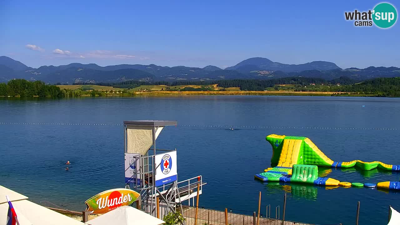 Webcam lac de Velenje – Vue en direct depuis Velenje Beach