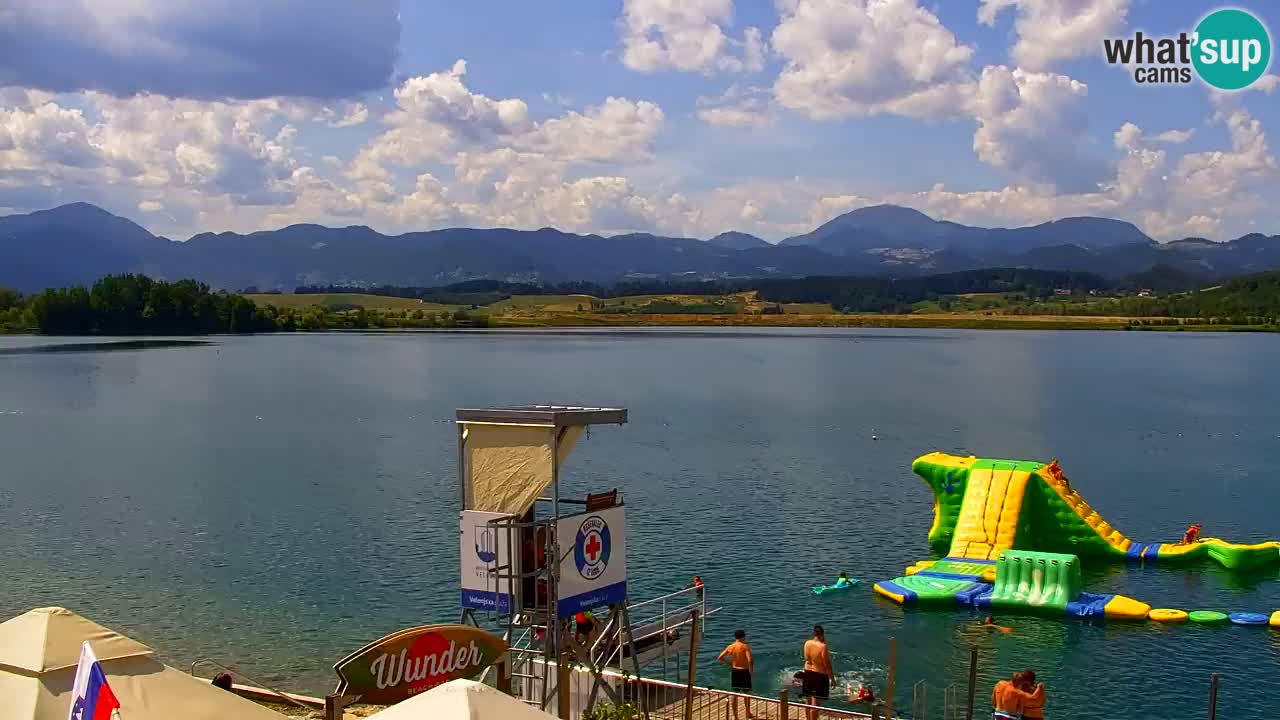 Webcam lac de Velenje – Vue en direct depuis Velenje Beach