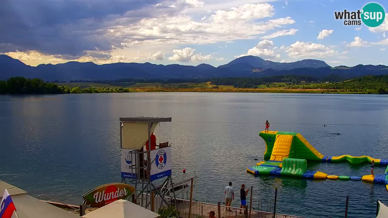 Webcam lac de Velenje – Vue en direct depuis Velenje Beach