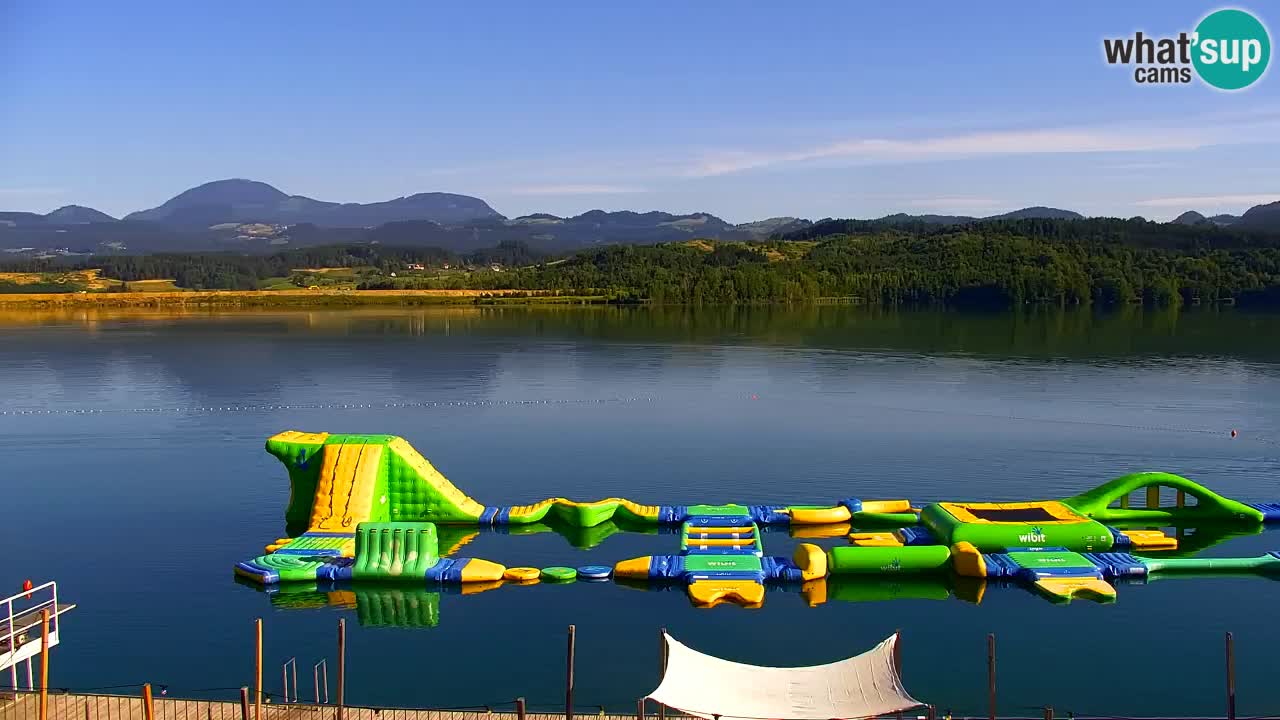 Webcam lac de Velenje – Vue en direct depuis Velenje Beach
