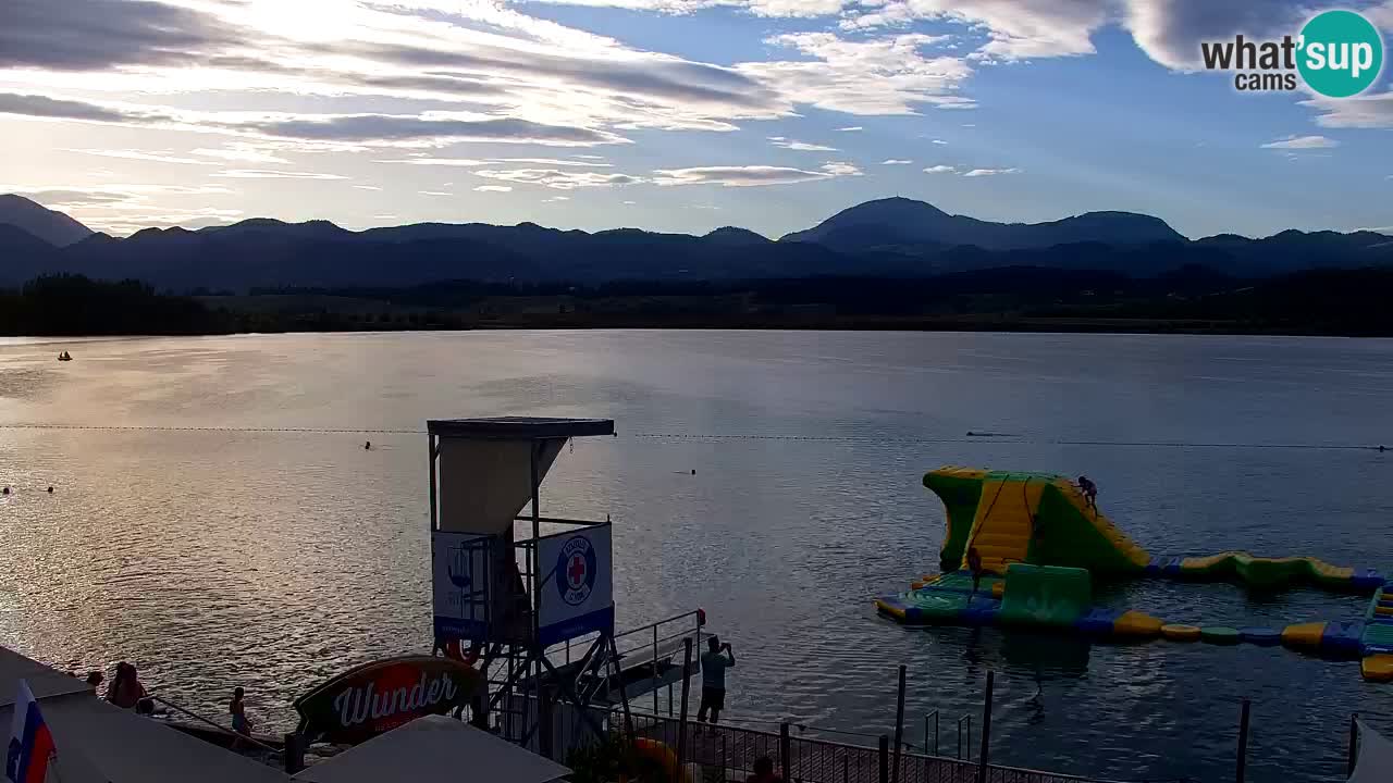 Webcam lago Velenje – Vista en directo desde Velenje Beach