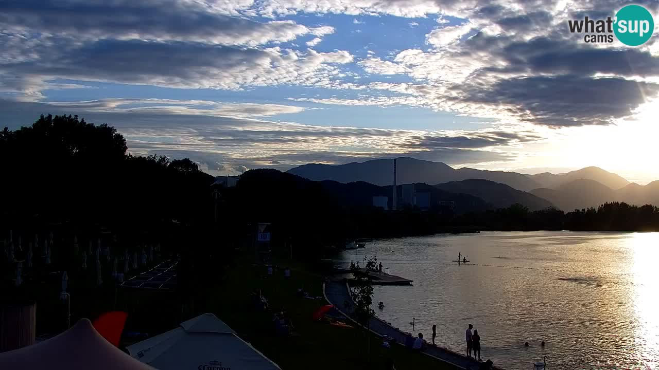 Webcam lago Velenje – Vista en directo desde Velenje Beach