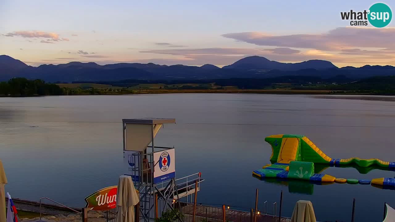Webcam lac de Velenje – Vue en direct depuis Velenje Beach