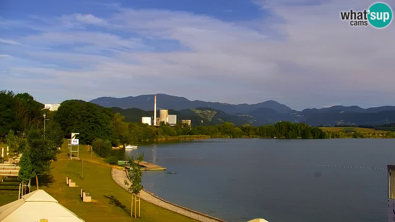 Webcam lago Velenje – Vista en directo desde Velenje Beach