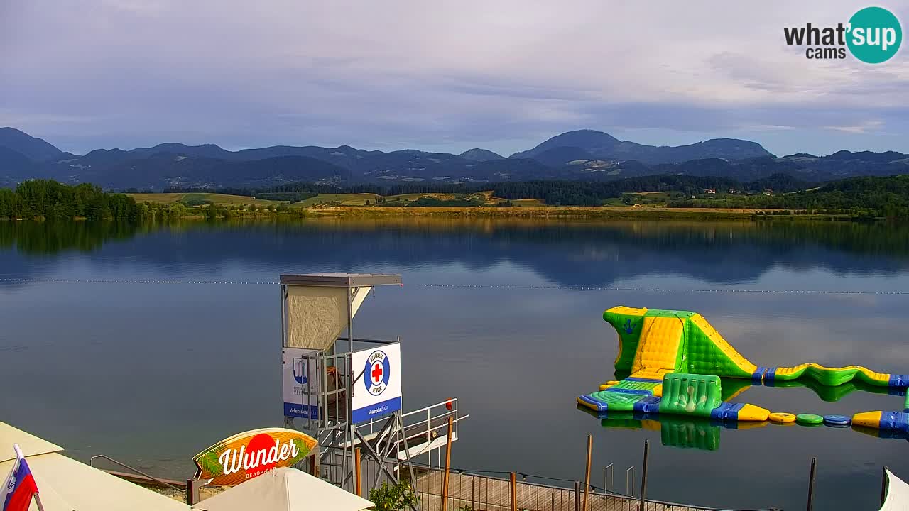 Webcam lago Velenje – Vista en directo desde Velenje Beach