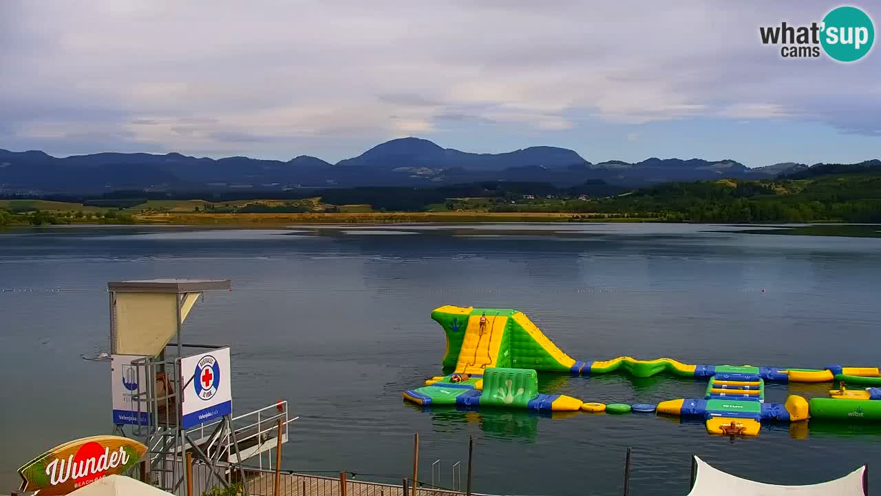 Webcam lago Velenje – Vista en directo desde Velenje Beach
