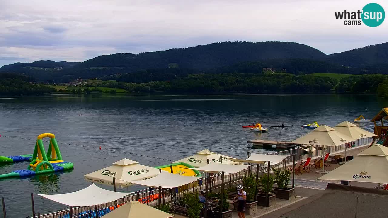 Spletna kamera Velenjsko jezero – Pogled v živo z Velenjske plaže