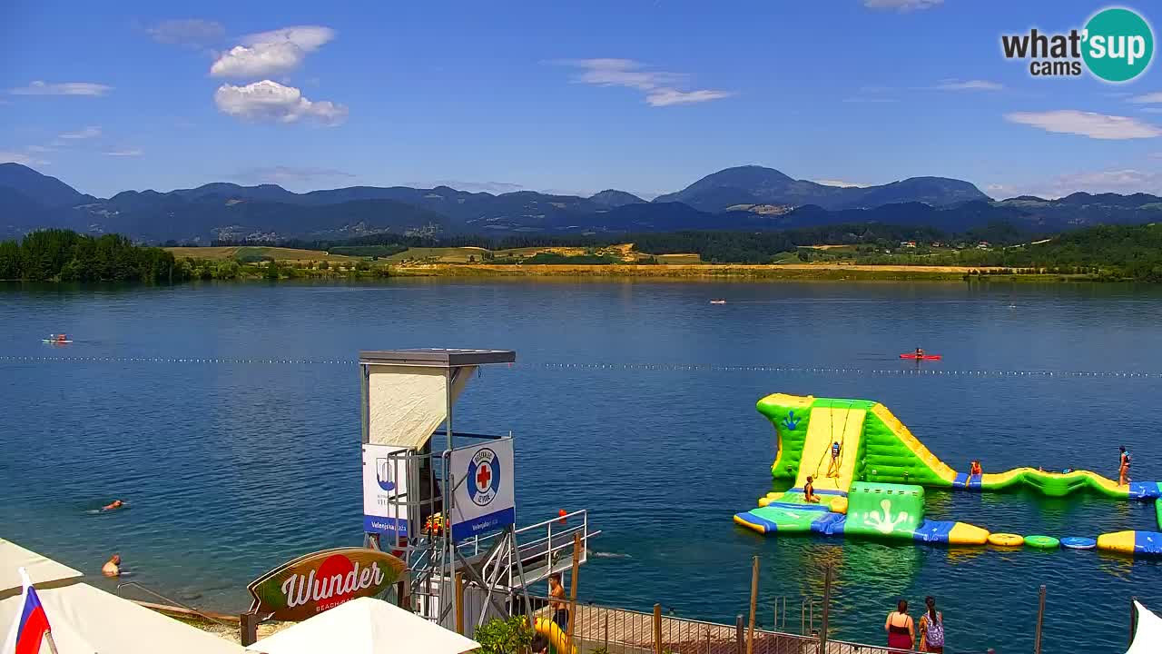 Web kamera Velenjsko jezero – Plaža Velenje uživo