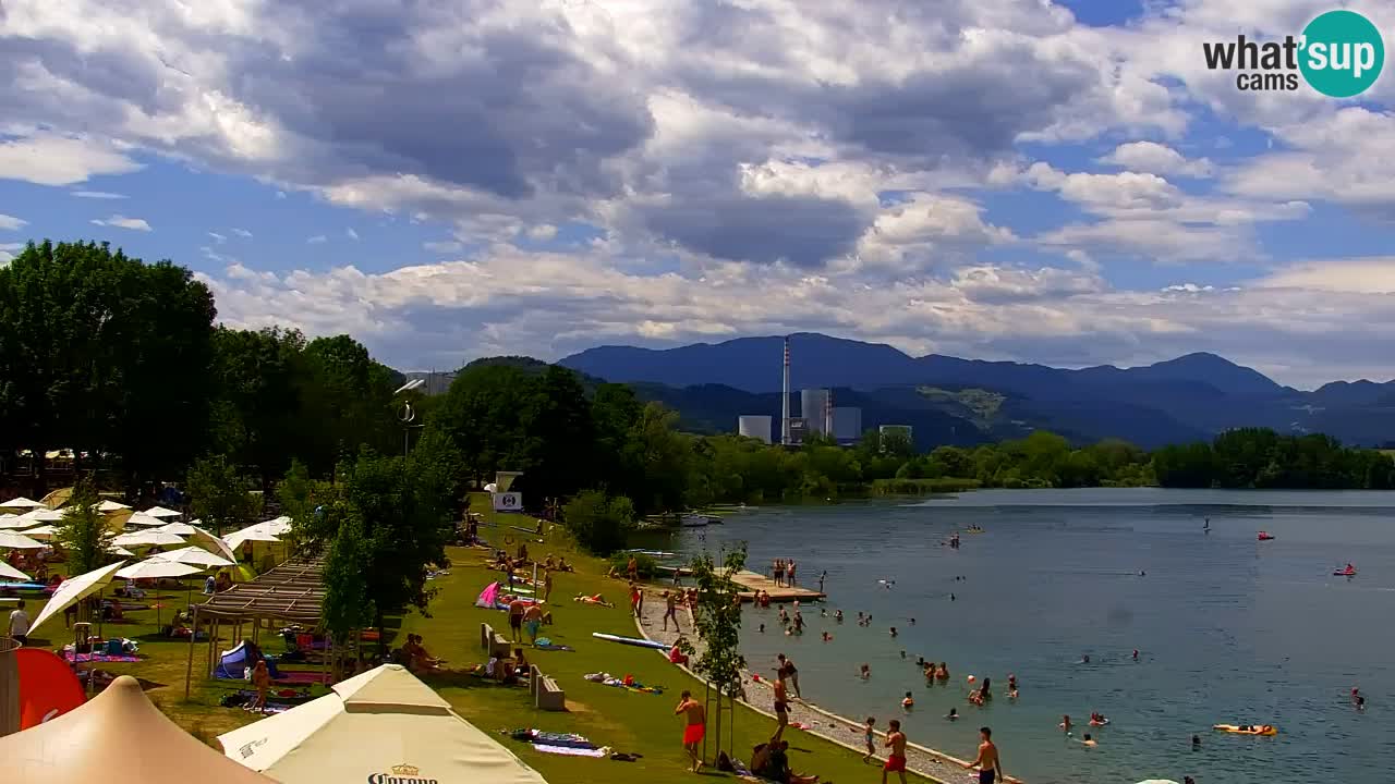 Web kamera Velenjsko jezero – Plaža Velenje uživo